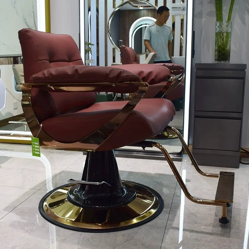 M1L Hair cutting chair, hair salon new trendy hairdressing chair, barbershop casual perming and dyeing large chassis seat