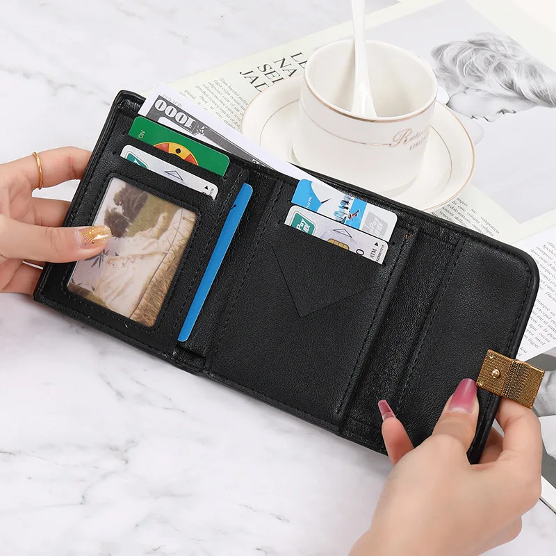 New Wallet Women\'s Flower Zero Wallet Multi Card Card Bag Money Clip Elaborated Vintage Wallet for Women