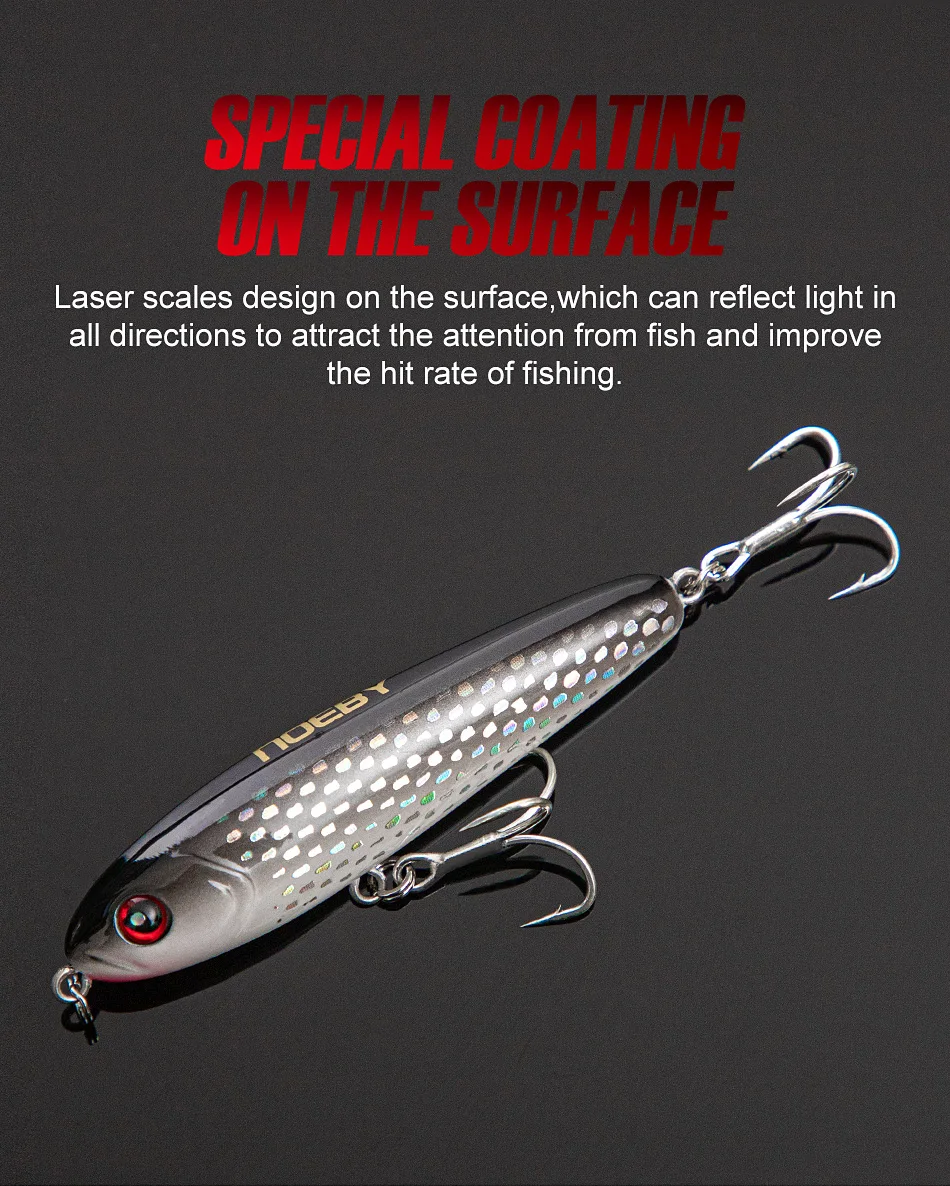 NOEBY Stiftförmiger Angelköder 75mm 28g Sinkender Stickbait Künstlicher Harter Köder für Weite Würfe Offshore Uferangeln Meeresfischerei-Köder – Detail 4