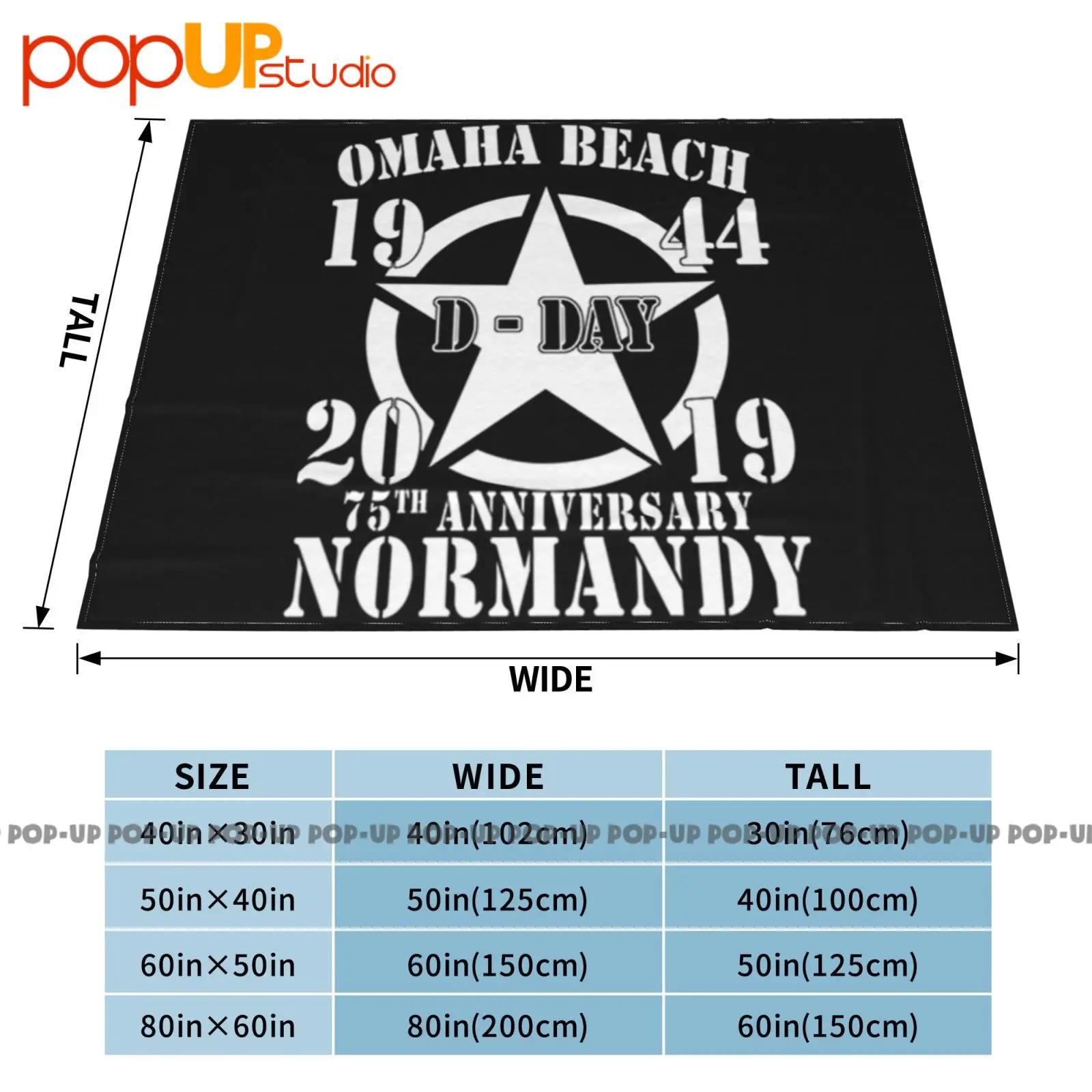 Omaha Beach D Day 1944 2019 Star 75Th Anniversary Normandy Ultra-Soft Blanket Quilt Winter Sofa Cover Bed Covers view 5