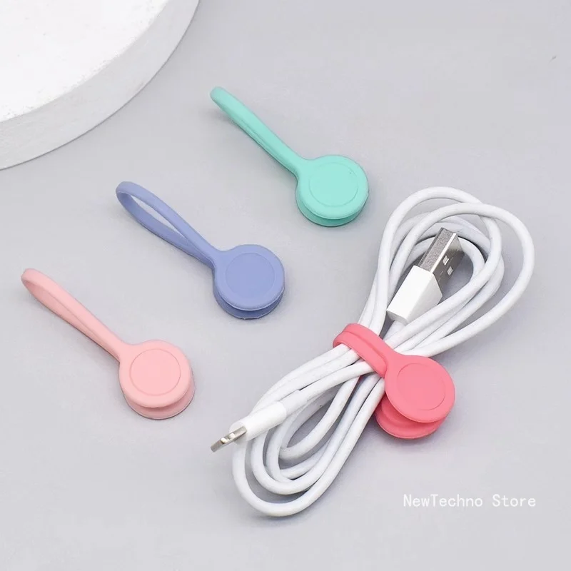 

Creative Reusable Twist Ties with Strong Magnet for Bundling and Organizing Cables Headphone Cables USB Charging Cords