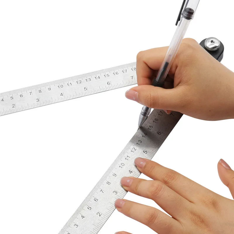 2-In-1, digital woodworking angle ruler/meter 0-200/300/500 stainless steel ruler body 360 ° measurement