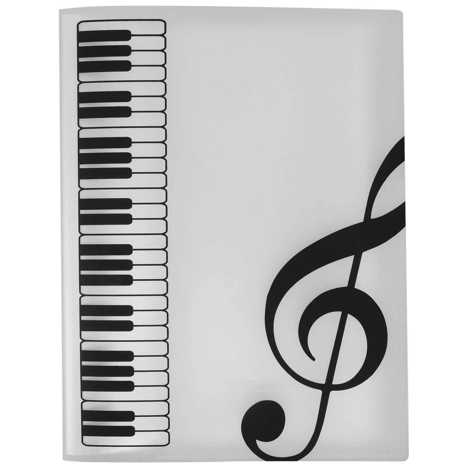 

A4 Music Score Binder with 80 Pages Large Capacity Choir Folder for School Plastic Sheet Storage