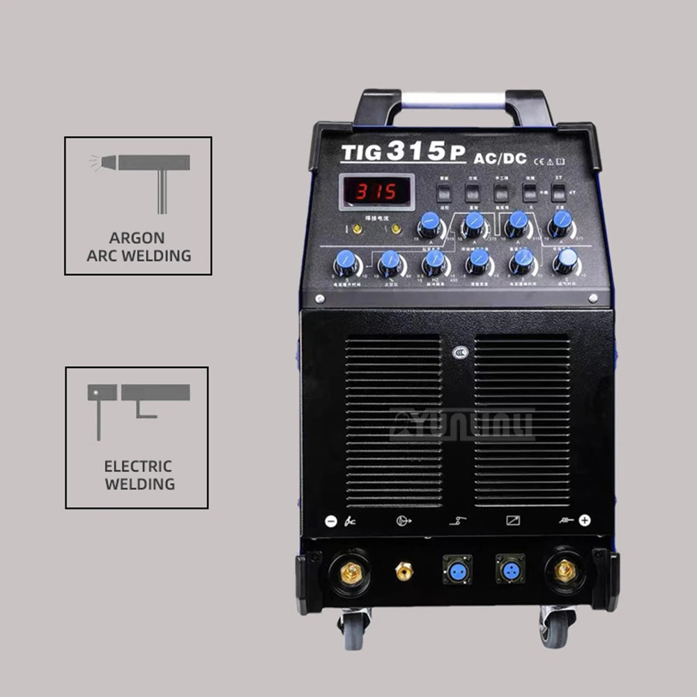 AC/DC TIG Welder 250/315PACDC Aluminum Welder, Pulse TIG Welder for Welding Stainless Steel, Aluminum, and Copper