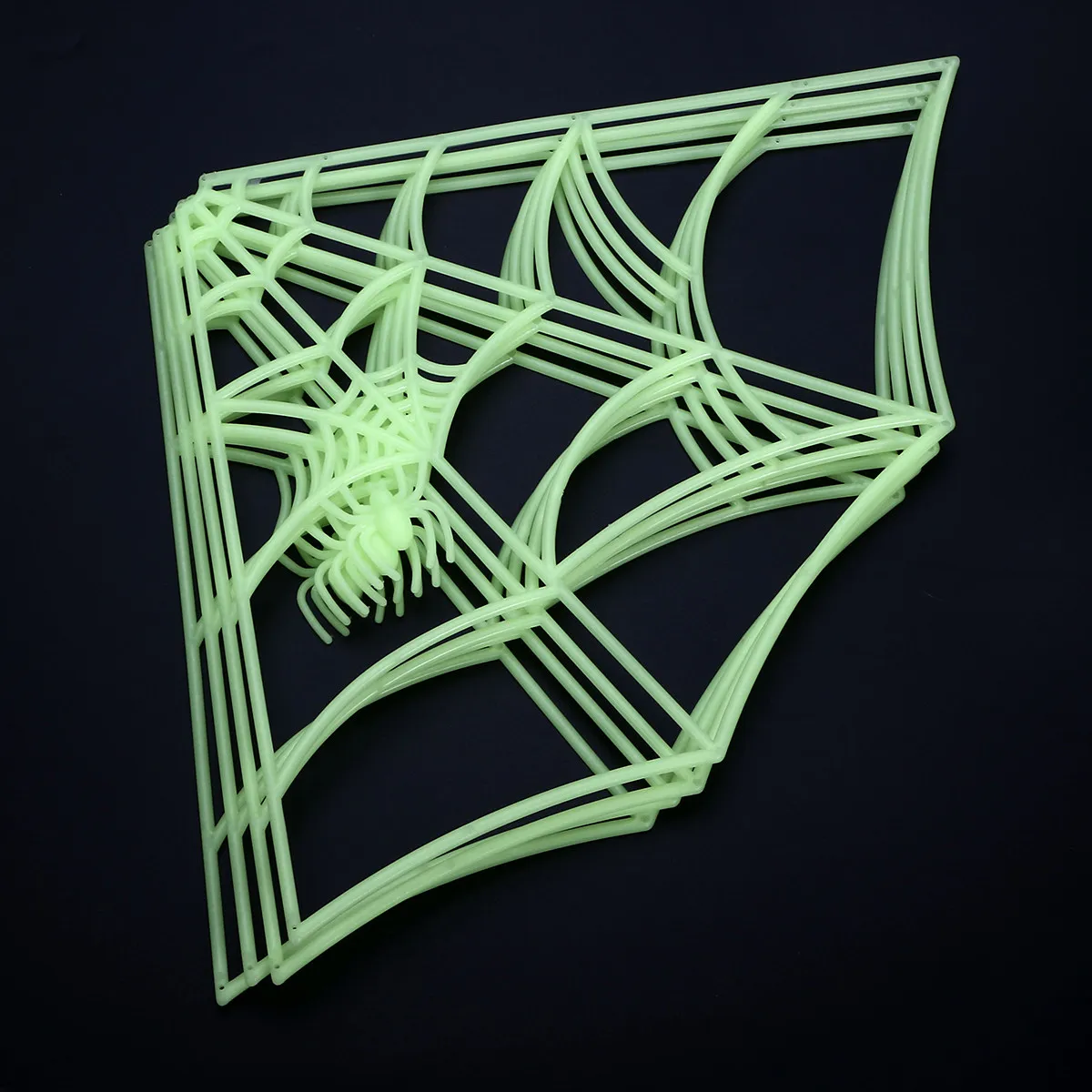 

Luminous Spider Web 62Cm Glow in The Dark Plastic Decor for Haunted House Halloween Party Home Classroom Office Use