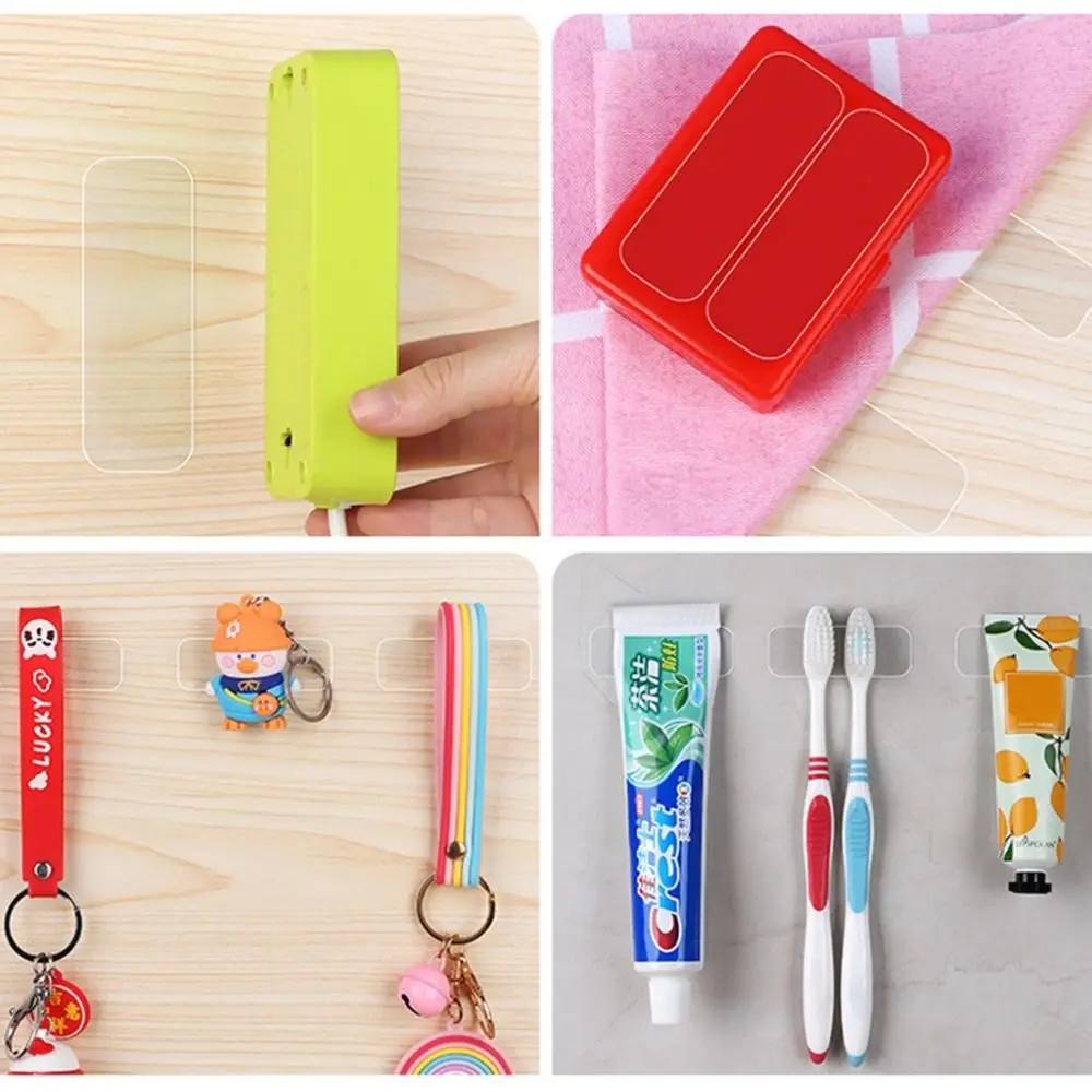 60Pcs/120Pcs New Waterproof Double Sided Adhesive Reusable Cuttable Wall Stickers Transparent Removable Adhesive Tape