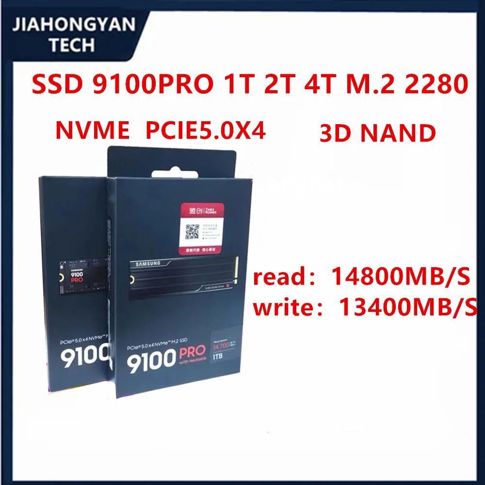 New Original SSD For Samsung 9100PRO 9100 PRO 1TB 2TB 4TB For PC notebook PS5 computer PCIe 5.0 X4 M.2 2280 solid-state drive