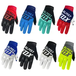 Almst Fox Off Road Cycling Dirt Full Finger Guantes MTB Bike Gloves Pad Men Women Breathable Anti-shock Motocross Gloves