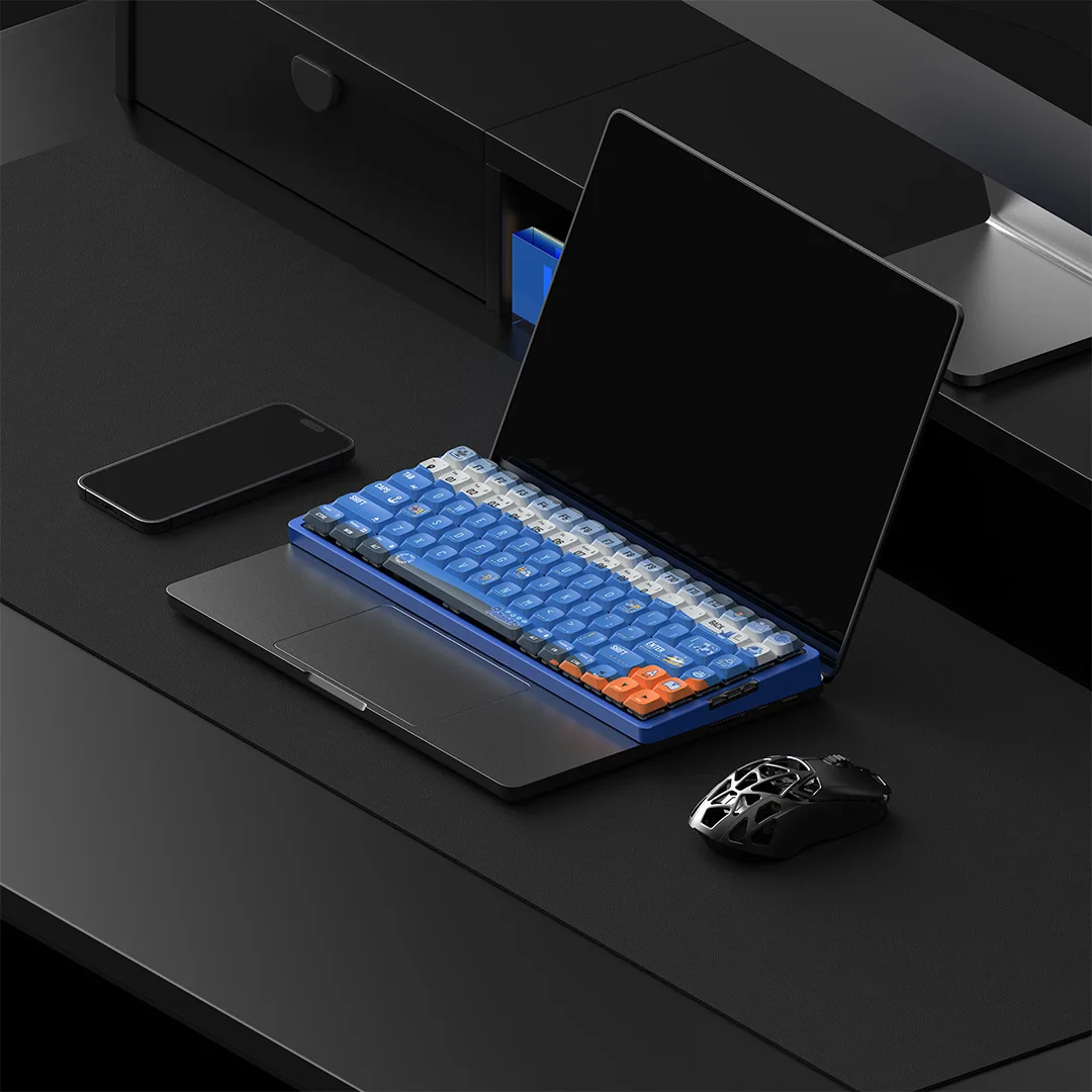 PANDAER×IQUNIX Low Axis Mechanical Keyboard Aluminium Alloy Tri Mode Customized RGB Hot Swap Game Office Keyboard PC Accessories