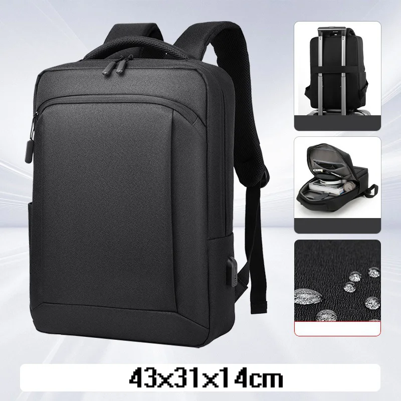 

43x31x13cm Men'S Backpack Fashion Travel Women'S Backpack Advanced Waterproof Laptop Bag Commuting Lightweight Backpack