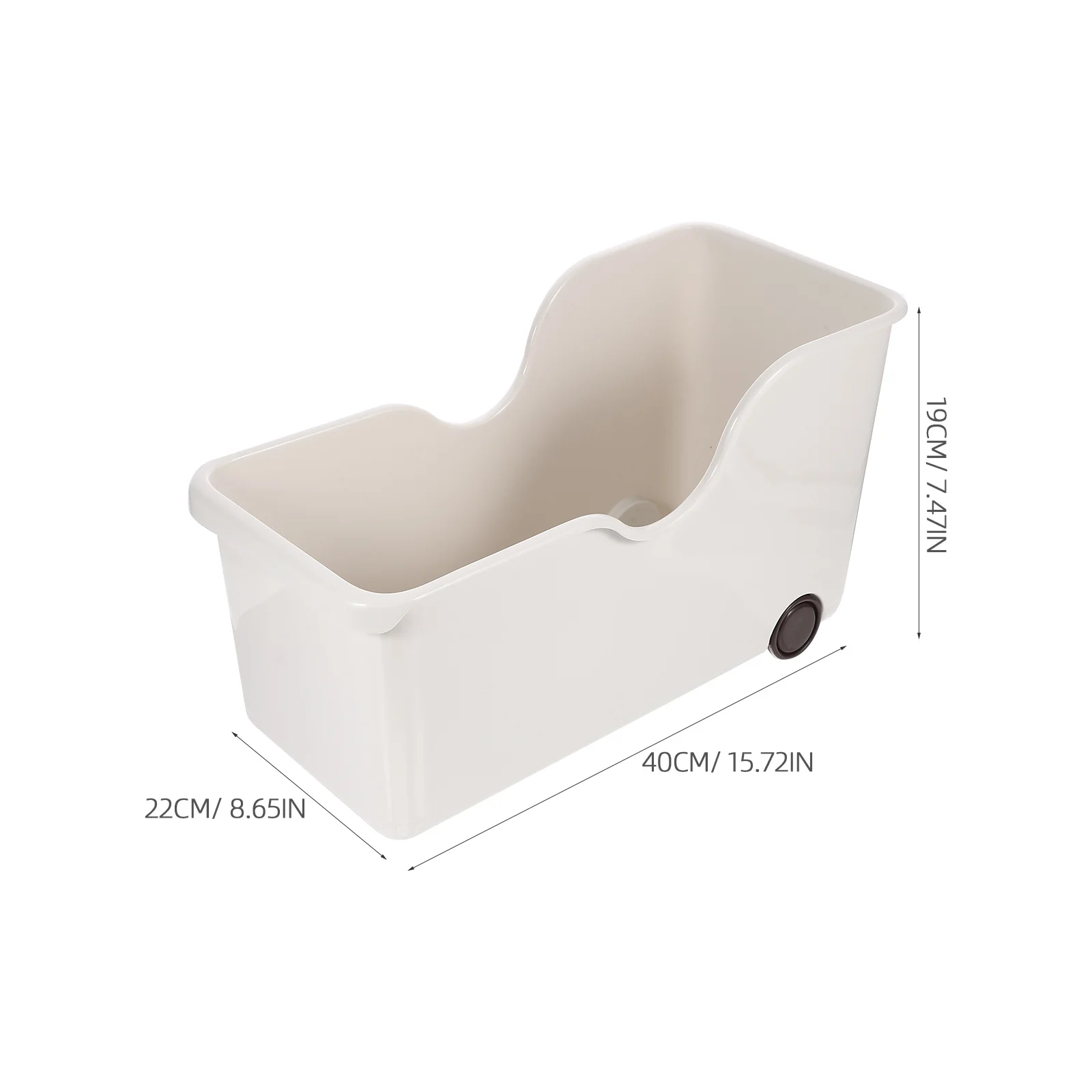 Storage Box With Wheels Multi-Functional Utensil Holder For Kitchen Counter Cutlery Container Brush Organizer