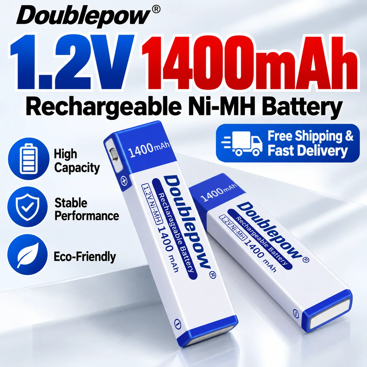 1.2V 1400mAh 7/5F6 Rechargeable Ni-MH Battery for Portable CD MD Walkman, UK201 Compatible High-Performance Power Cell