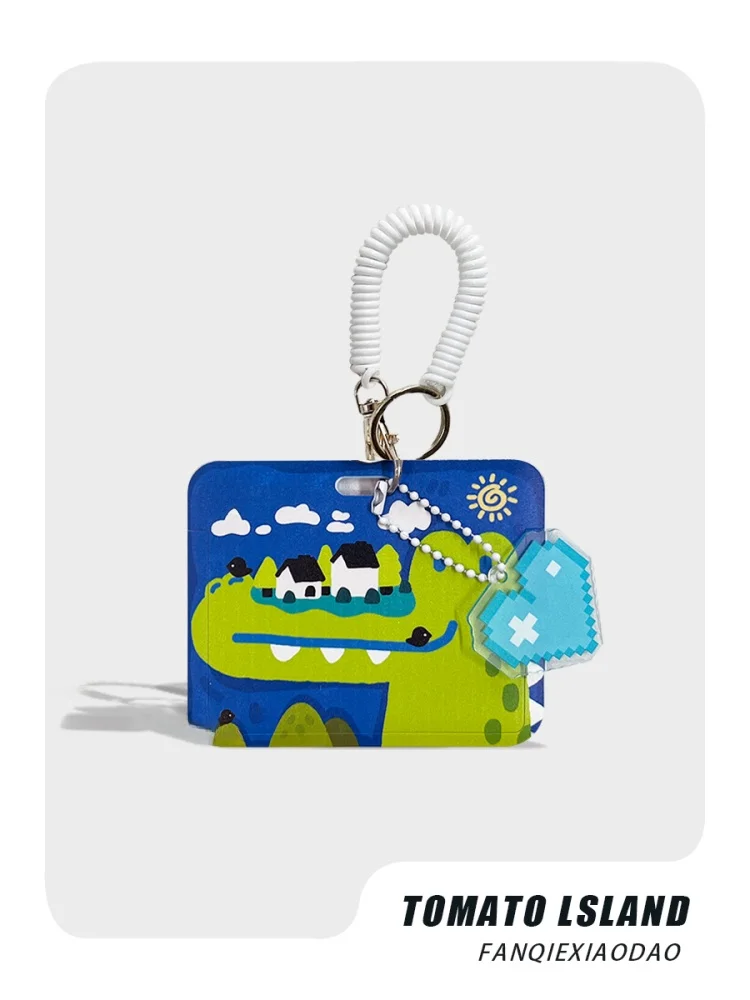 porta-cartoes-portatil-crocodilo-estojo-fofo-para-cracha-de-estudante-organizador-de-armazenamento-para-Onibus-e-metro-mat