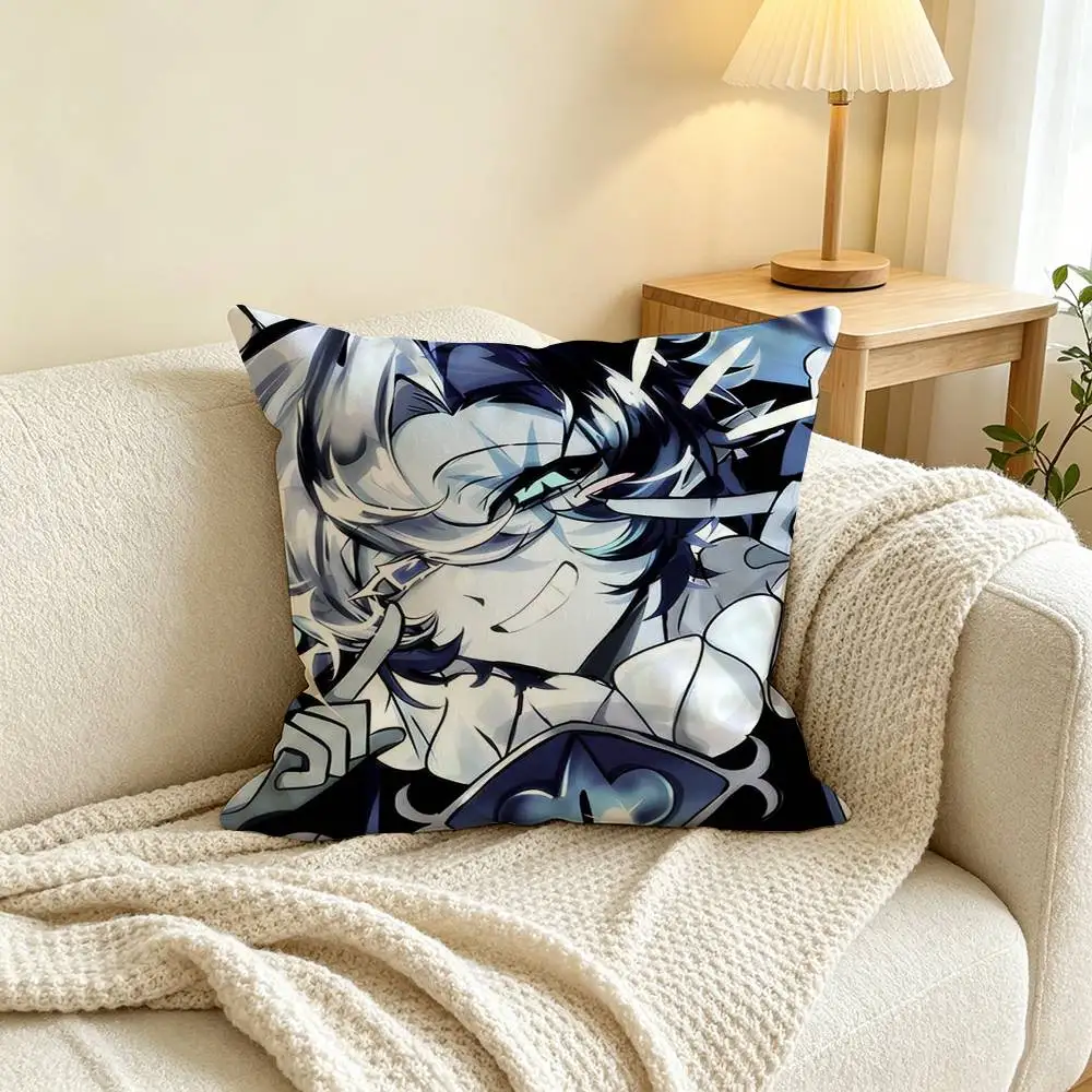 S-Shadow Milk C-Cookie  Pillow Case Square Double-Sided Sofa Cushion Cover Bedroom Bedside Pillow