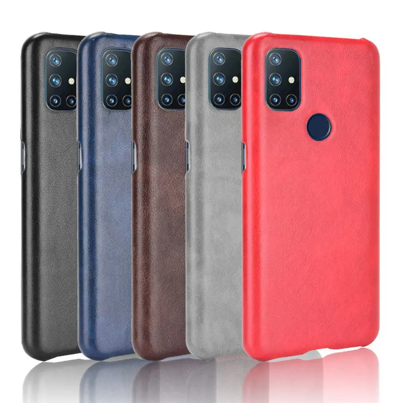 Oneplus Nord N10 BE2029 BE2025 حافظة من جلد البولي يوريثان غطاء خلفي حافظة هاتف صلبة لهاتف Oneplus Nord N10 NordN10 5G BE2026 BE2028
