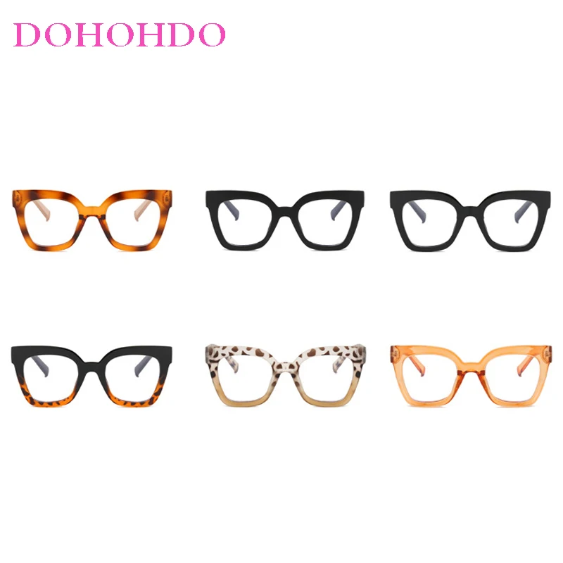 Oversized Cat Eye Blue Light Blocking Glasses Men Women Vintage Brand Designer Computer Eye Protection Eyeglasses Unisex Lentes