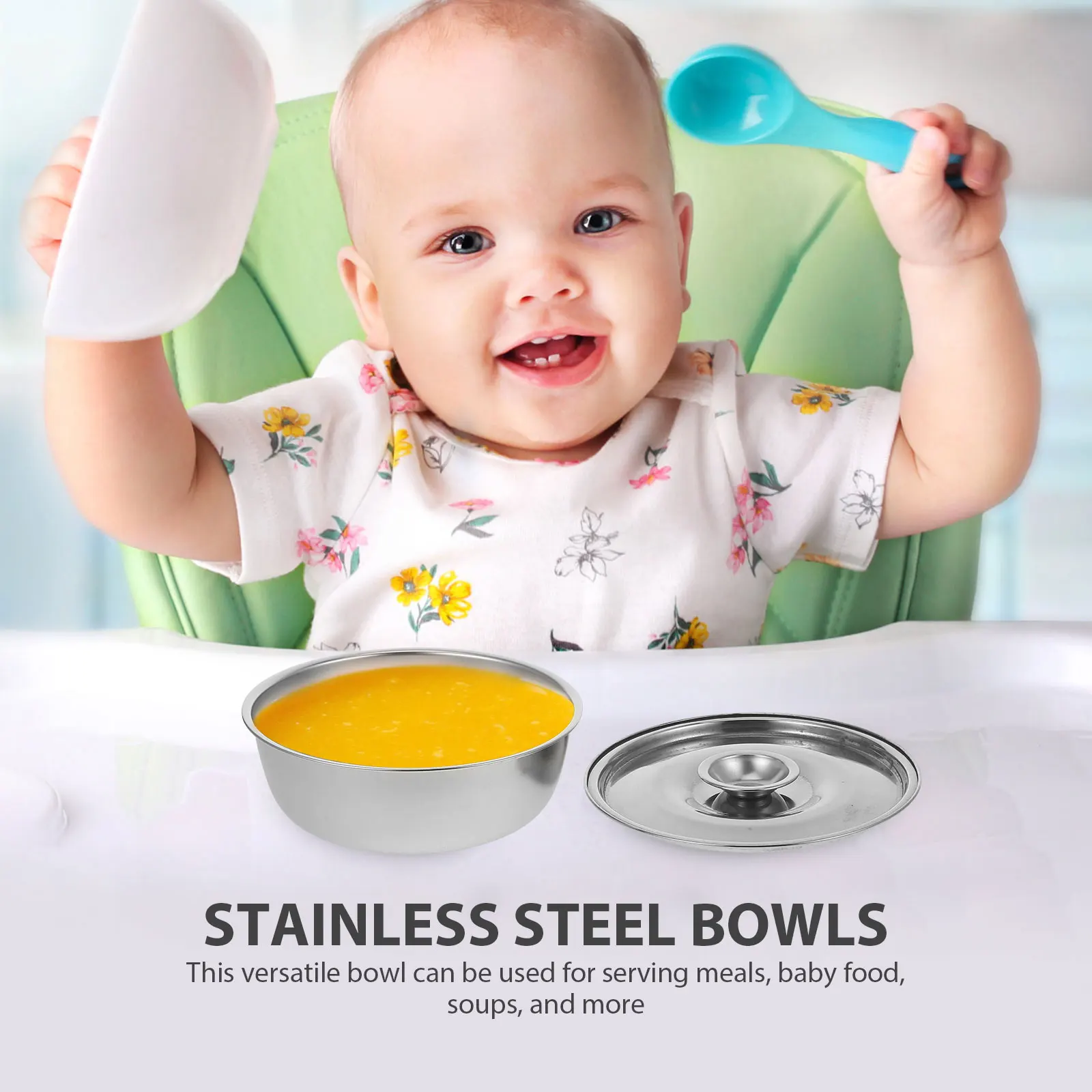 

320Ml Stainless Steel With Lid Food Soup Container Child Rice For Home Kindergarten Durable Safe Steel Metal