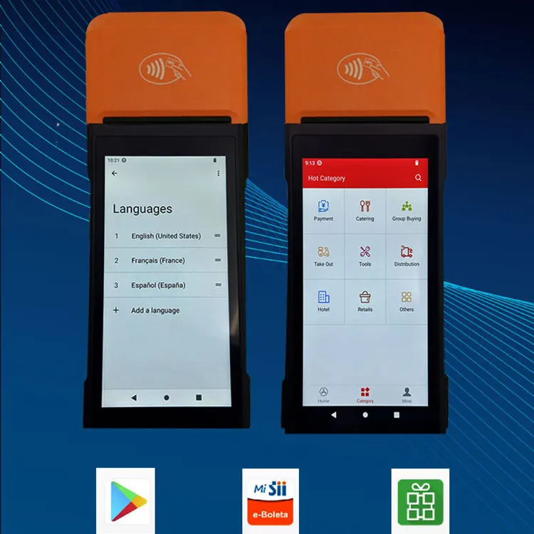 H10 Android 13, портативный мобильный POS-терминал Android «все в одном» с принтером
