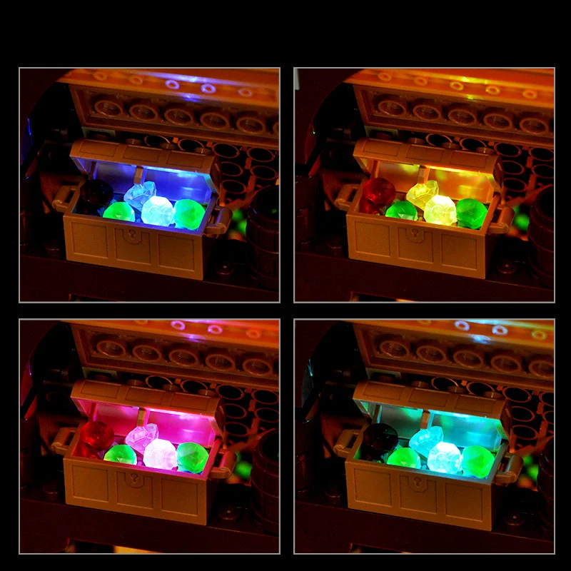 مجموعة إضاءة LED LYBMTWF لنموذج كتلة كوخ 43242 سنو وايت والأقزام السبعة (غير متضمنة لبنات البناء)