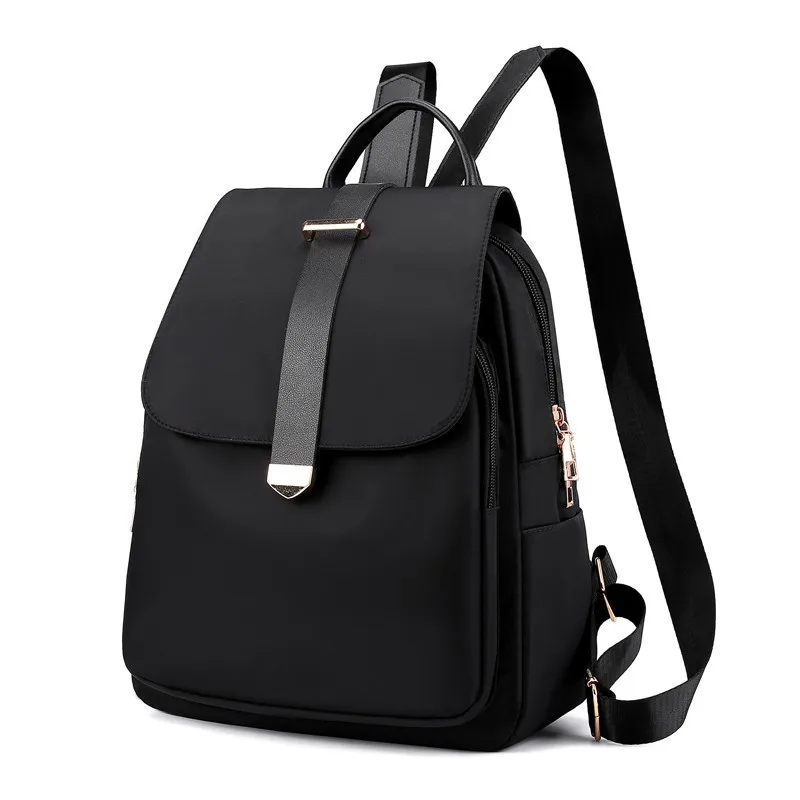 Zaino da donna borsa da scuola antifurto moda zaino minimalista con patta Mini borse da ragazza carina due spalle muslimate