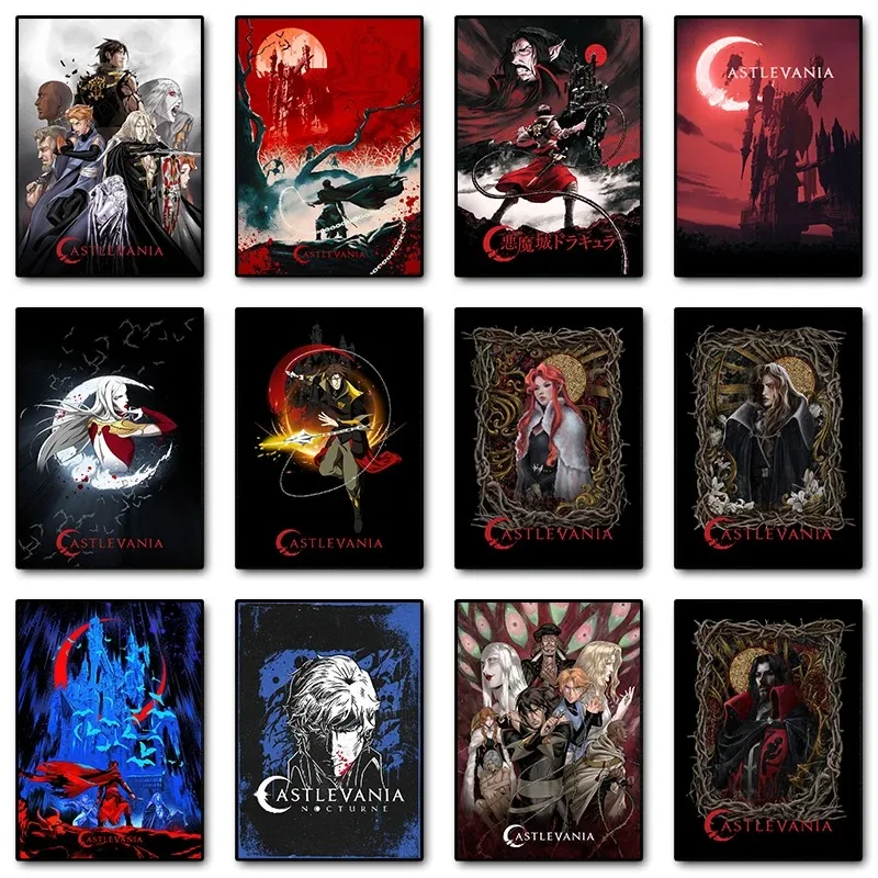 Anime Game Castlevania Posters and Prints Canvas Painting Wall Art Pictures for Bedroom Games Room Home Decoration Cuadros