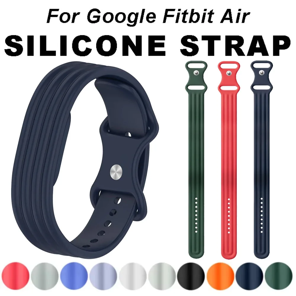 Sportliches offizielles Silikonarmband für Google Fitbit Air, verstellbares, bequemes Armband für Fitbit Air Fitness Tracker-Armband