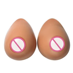 ONEFENG Cheap Price Silicone Artificial Beautiful Breast Forms Coffee Color Shemale Crossdresser Favorite False Boobs