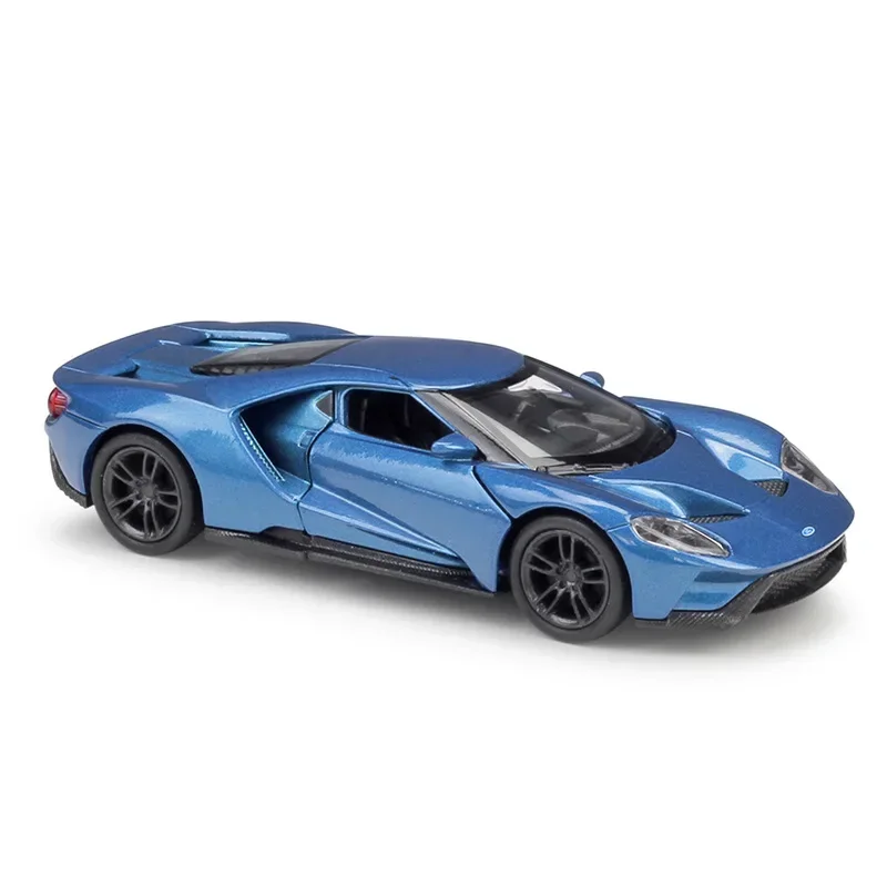 WELLY 1:36 2017 Ford GT Toy Diecast Vehcle Model Sport Pull Back Car Educational Collection regalo per bambini BD55