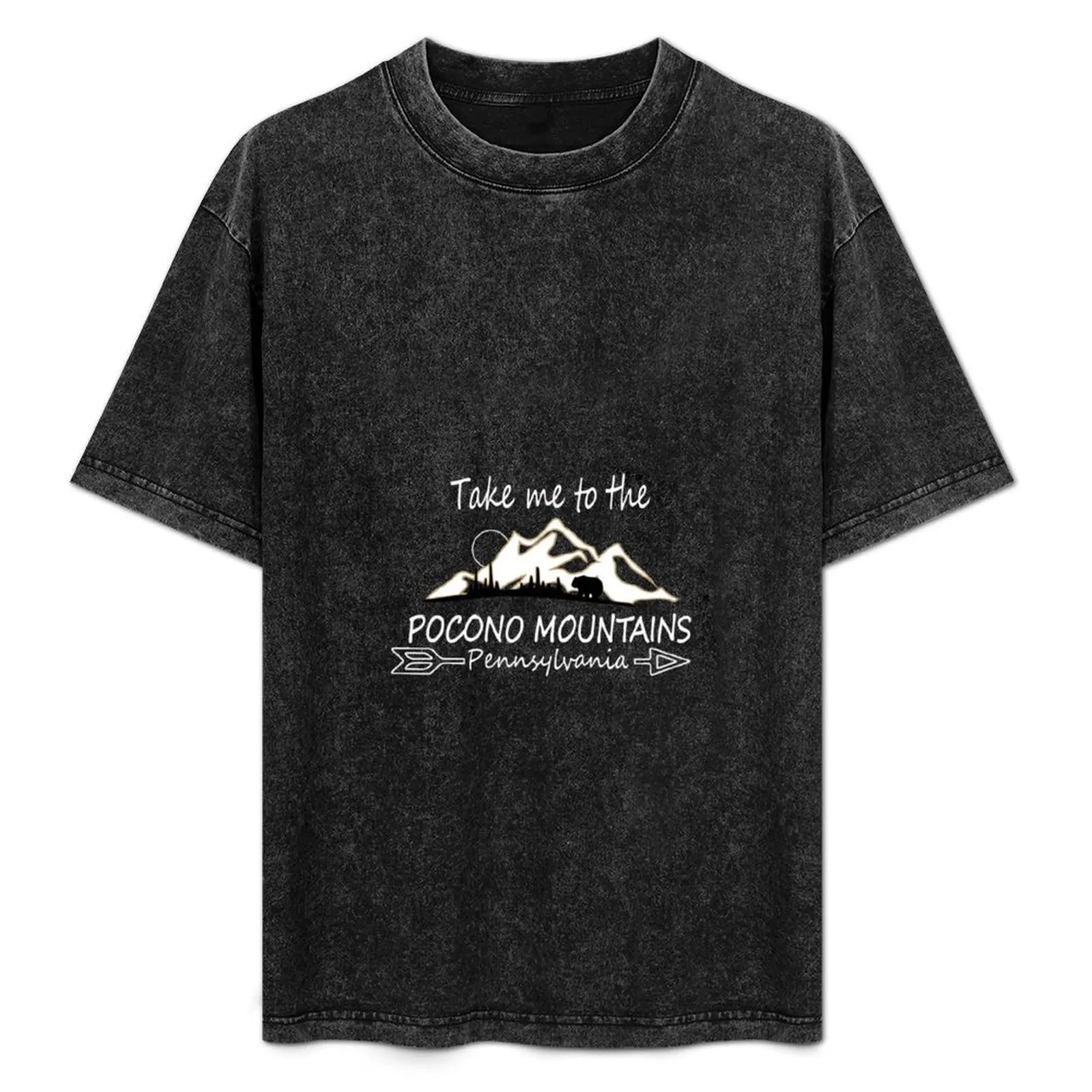 

Pocono Mountains Pennsylvania Souvenir Gift T-Shirt Plus Size Lightweight Tee Shirt