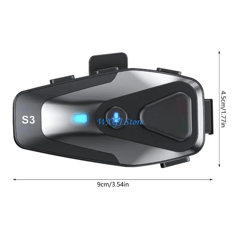 37JE Earphone with Voice Assistant Motorcycle Headset Intercom Handsfree Call Bluetooth-compatible Headset