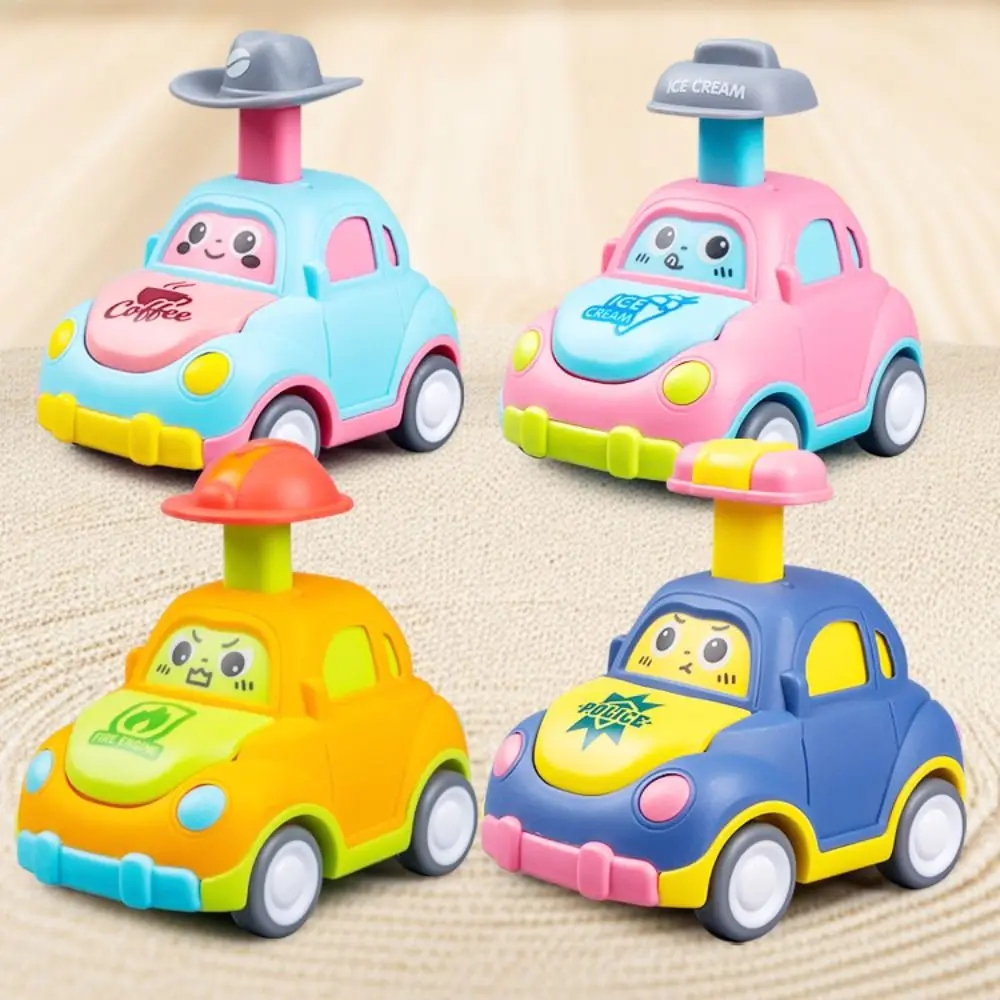 

Plastic Cartoon Car Pull Back Mechanism Press Go Function Mini Press Go Vehicles Inertia Power Mini Size