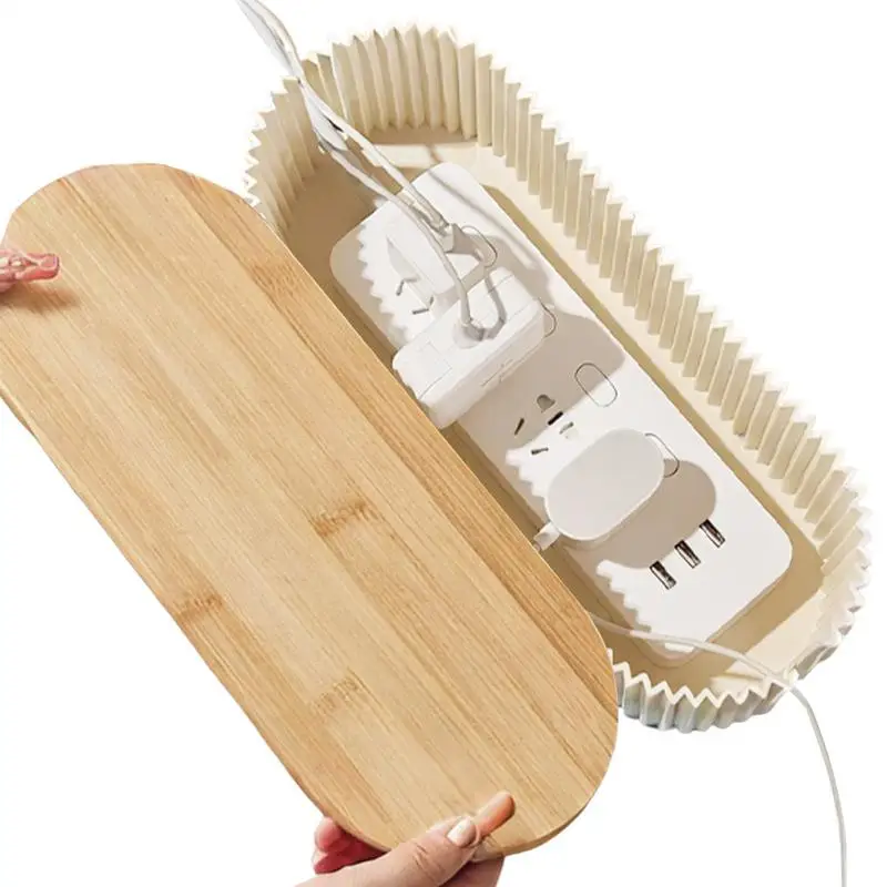

Cable Organizer Box Wire Storage Cable Holder Outlet Hider Cord Organizer Extension Hiders Concealer Tidy Desktop Management For