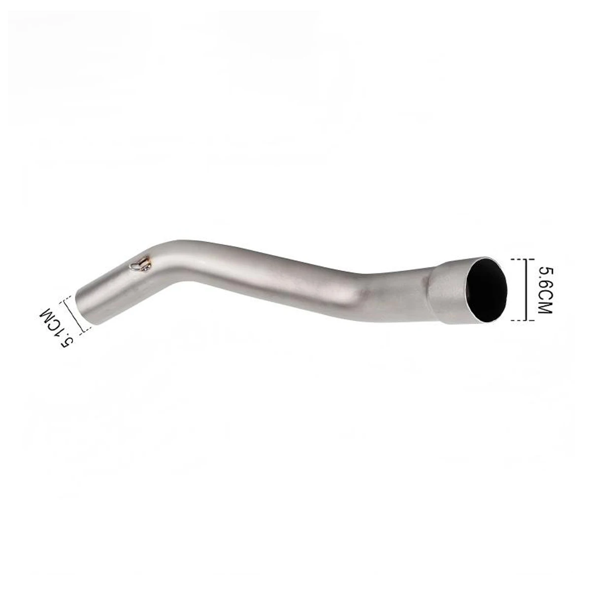 Stainless Steel Titanium Color Motorcycle Exhaust Mid Link Pipe Modified Parts For Kawasaki ZX10R 2008-2021 Sport Bike