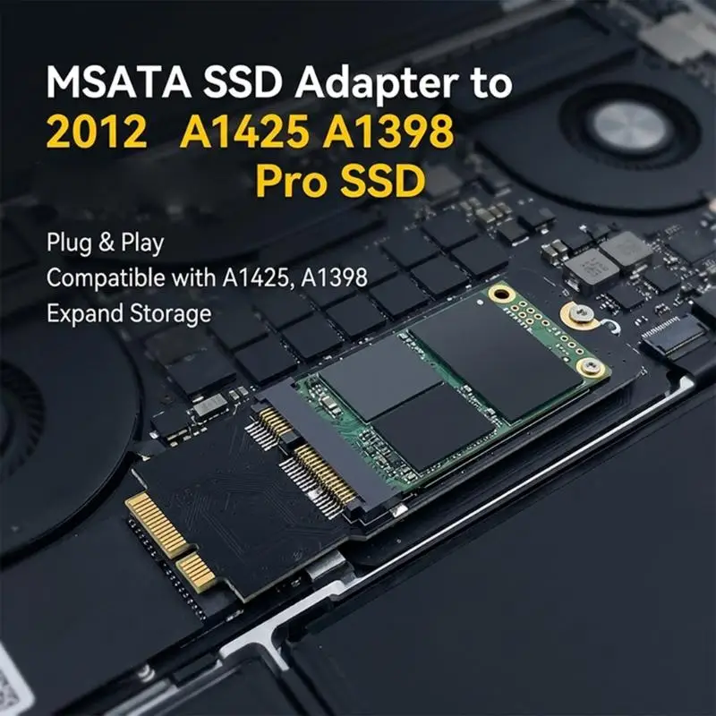Easy Installation MSATA Drive To 2012 A1425 A1398 Adapter Card With Stable Data Transfer Support D2RC
