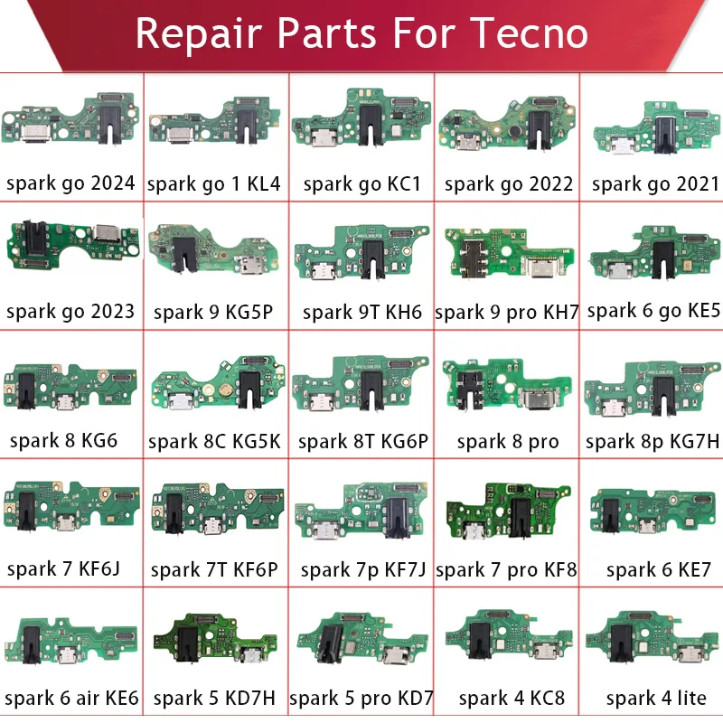 for-tecno-spark-8-kg6-8c-kg5k-8t-8p-kg7h-spark-9-kg5p-9t-kh6-spark-go-kc1-spark-go1-kl4-charging-flex-board-usb-dock-connector