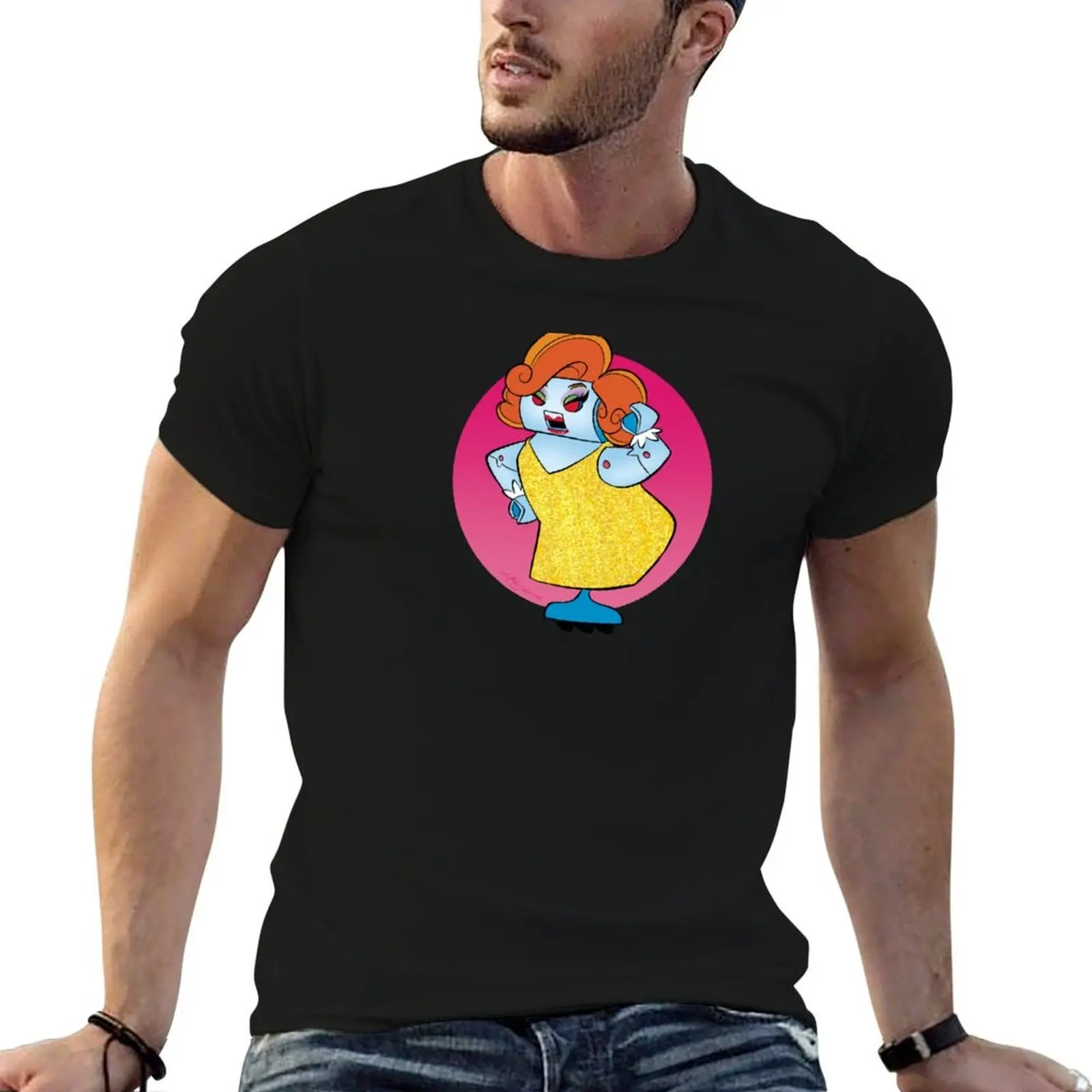 

Wilma the Robot by Lar deSouza T-Shirt t shirts cotton 100% cotton t shirt man T-Shirt