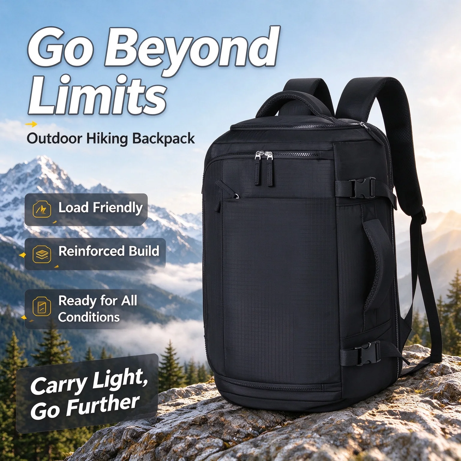 Large Capacity Daypack Independent Shoe Compartment Going Out Lightweight Travel Backpack Men's And Women's Business Rucksack