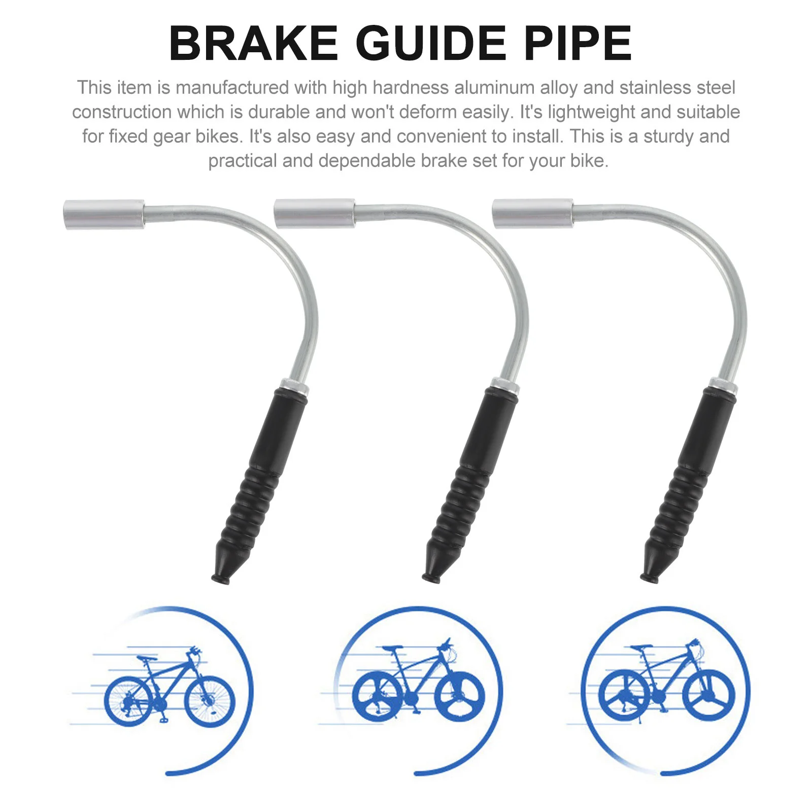 15 مجموعات غطاء غبار صلابة عالية دراجة من سبيكة الألومنيوم الفرامل المعكرونة التمهيد استبدال كابل دليل بيند أنبوب للعتاد الثابت