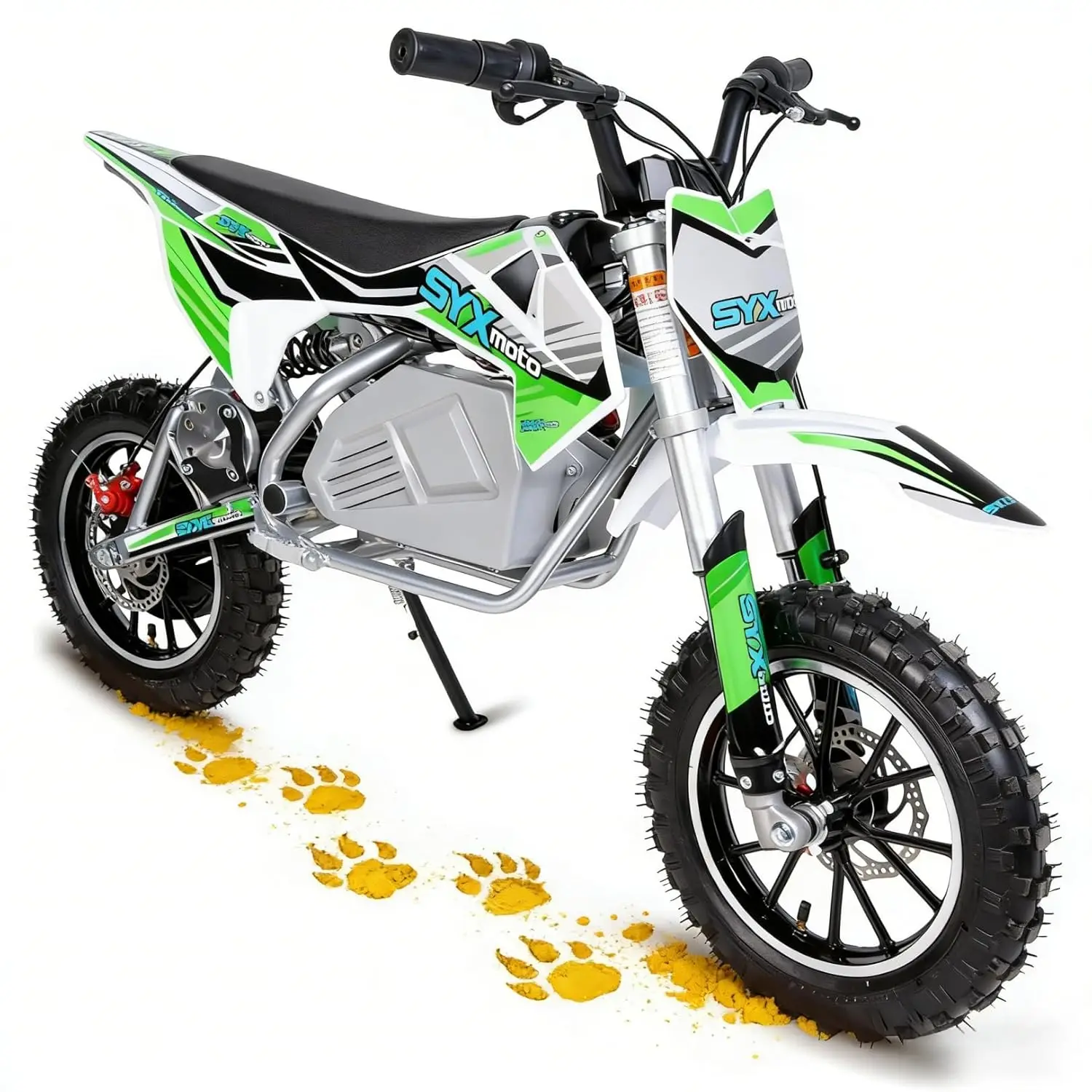 

Electric Dirt Bike for Kids, 36V Electric Powered Off-Road Mini Motorcycle, 800W Peak Dual Suspension, Customized