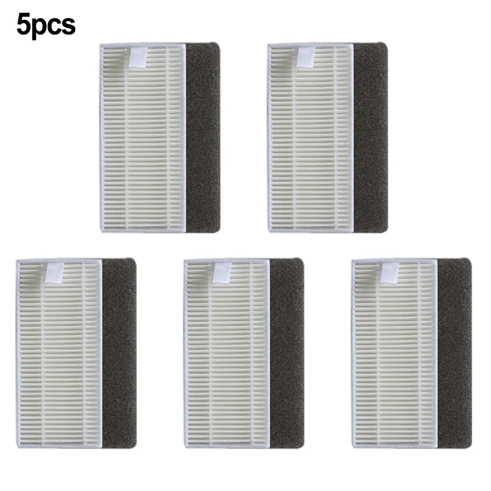 إكسسوارات قطع غيار بديلة من البلاستيك المُستبدال باللون الأبيض 5 * ورق فلتر مُزيل بسهولة للمتانة