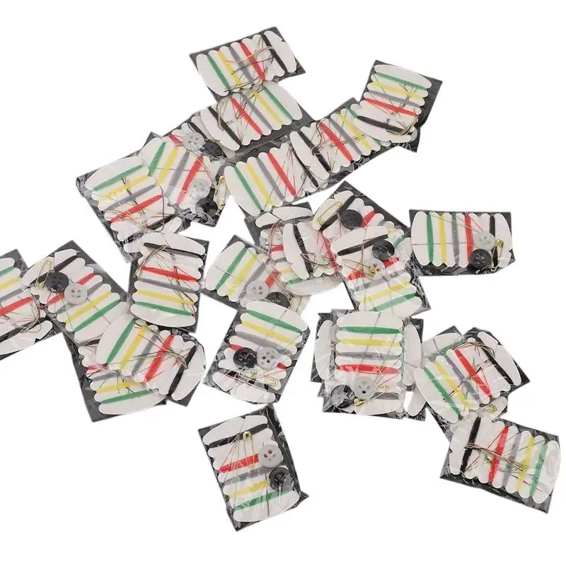 Dorm Room Essential Sewing Kit Small Portable Needle Thread Box Set for Home Hotel Travel Clothes Repair