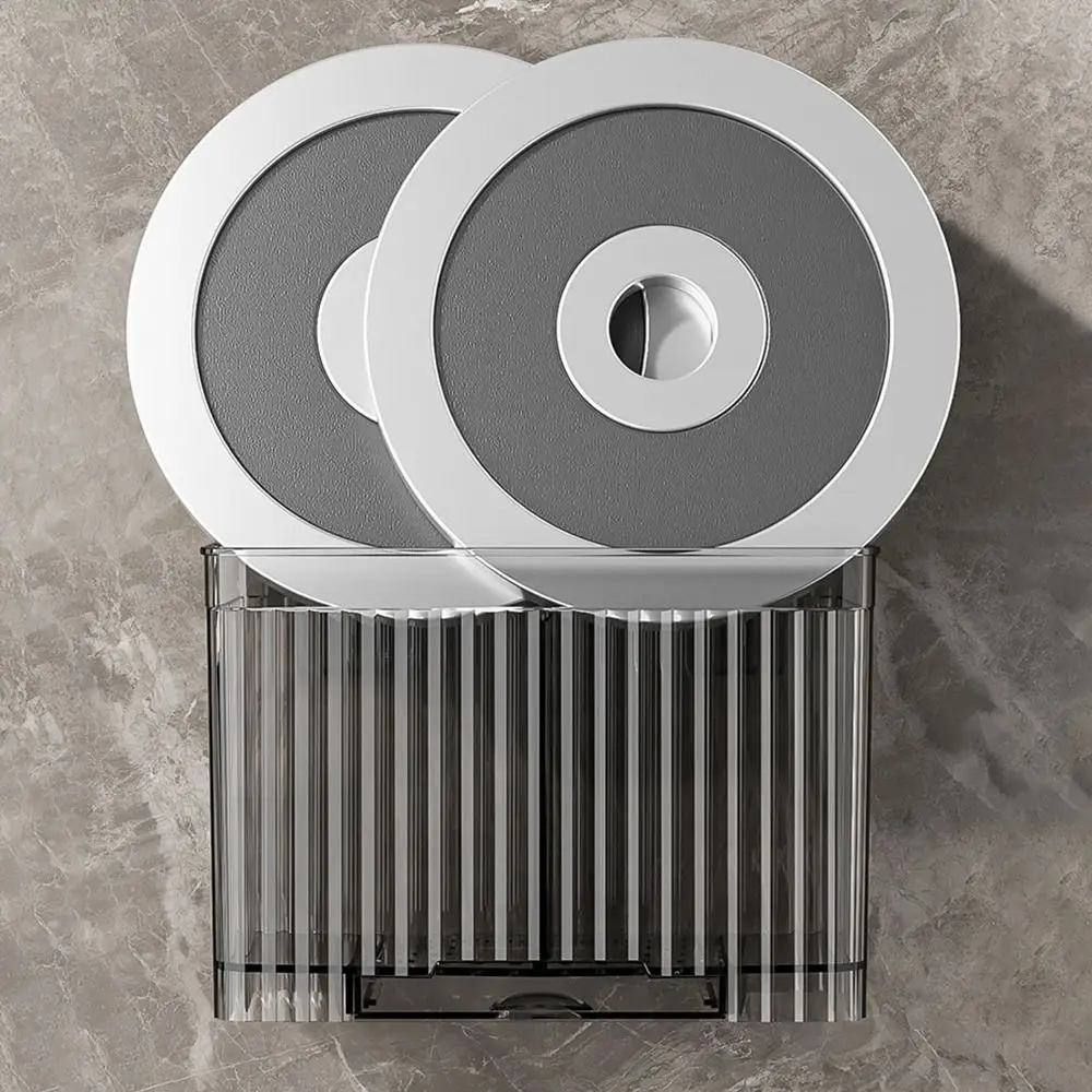 

Plastic Suction Cup Chopstick Holder Wall Mounted Space Saving Chopstick Storage Box Reusable with Drain Tray Chopstick Cage