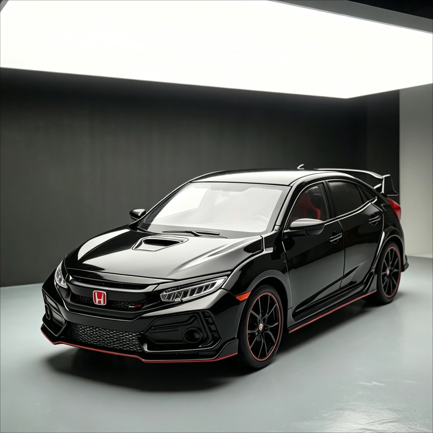 modele-miniature-honda-civic-type-r-1-18-roulement-libre-portes-multi-ouvrables-voiture-en-alliage-decoration-de-bureau-jouet-de-collection