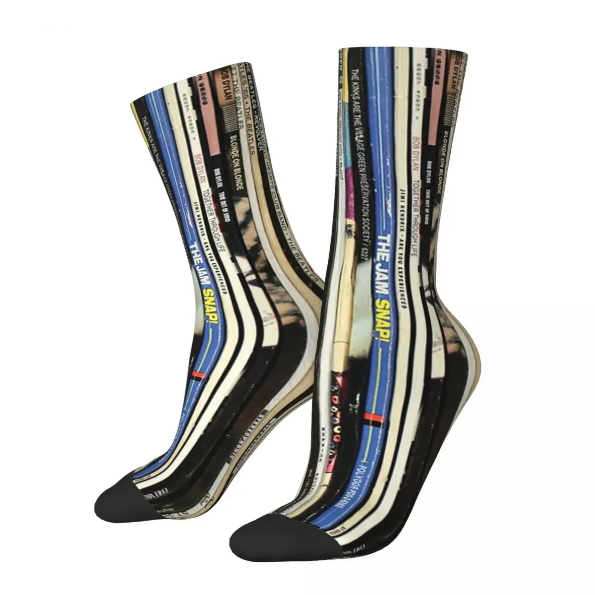 Classic Rock Vinyl Records Socks Harajuku Super Soft Stockings All Season Long Socks Accessories for Man's Woman's Gifts