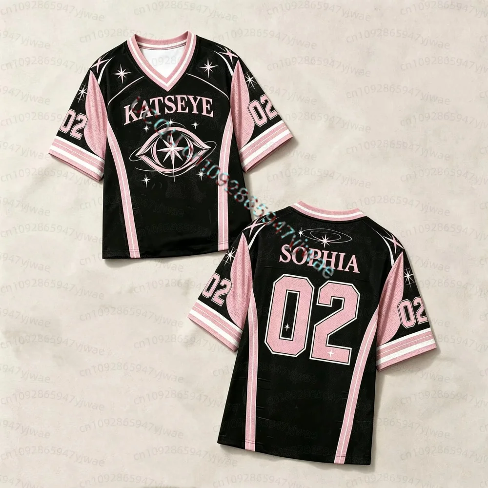 T-shirt unisexe ample et tendance KATSEYE Concert Été 2026, Yoonchae Lara&Sophia Daniela, T-shirts d'été pour hommes et femmes