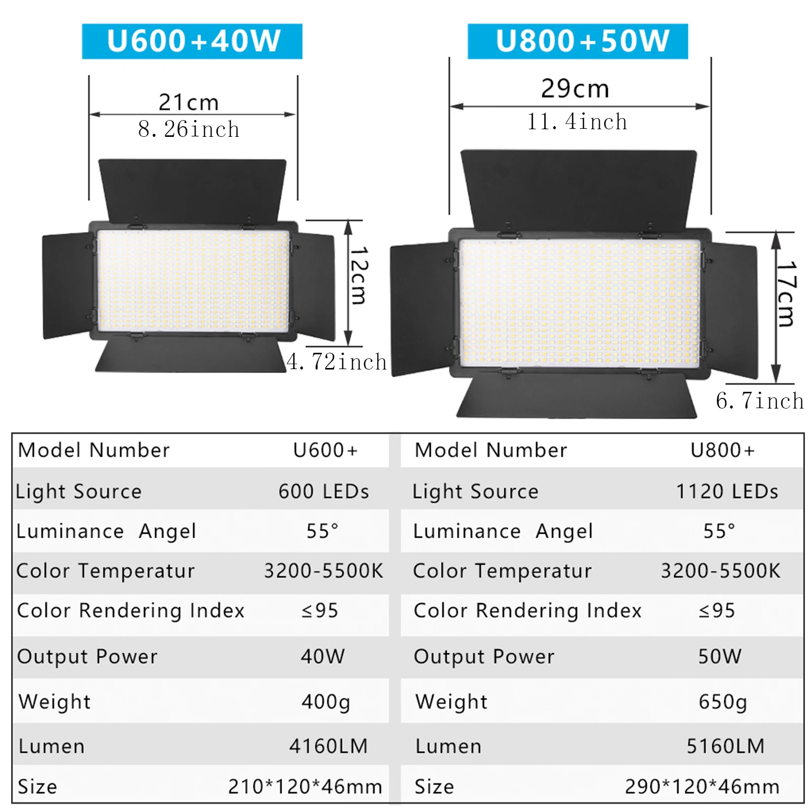 Лампа для фотостудии с регулируемой яркостью, портативная лампа для записи видео, лампа для Tiktok Youtube, Vlog в реальном времени, двухцветная