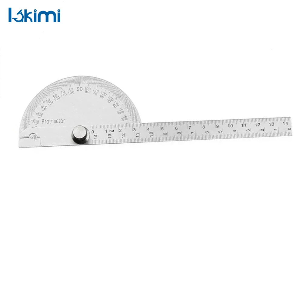 14cm 180 Degree Semi-Circular Protractor Angle Ruler, Carpenter Dividing Gauge 1PC LK-AA90