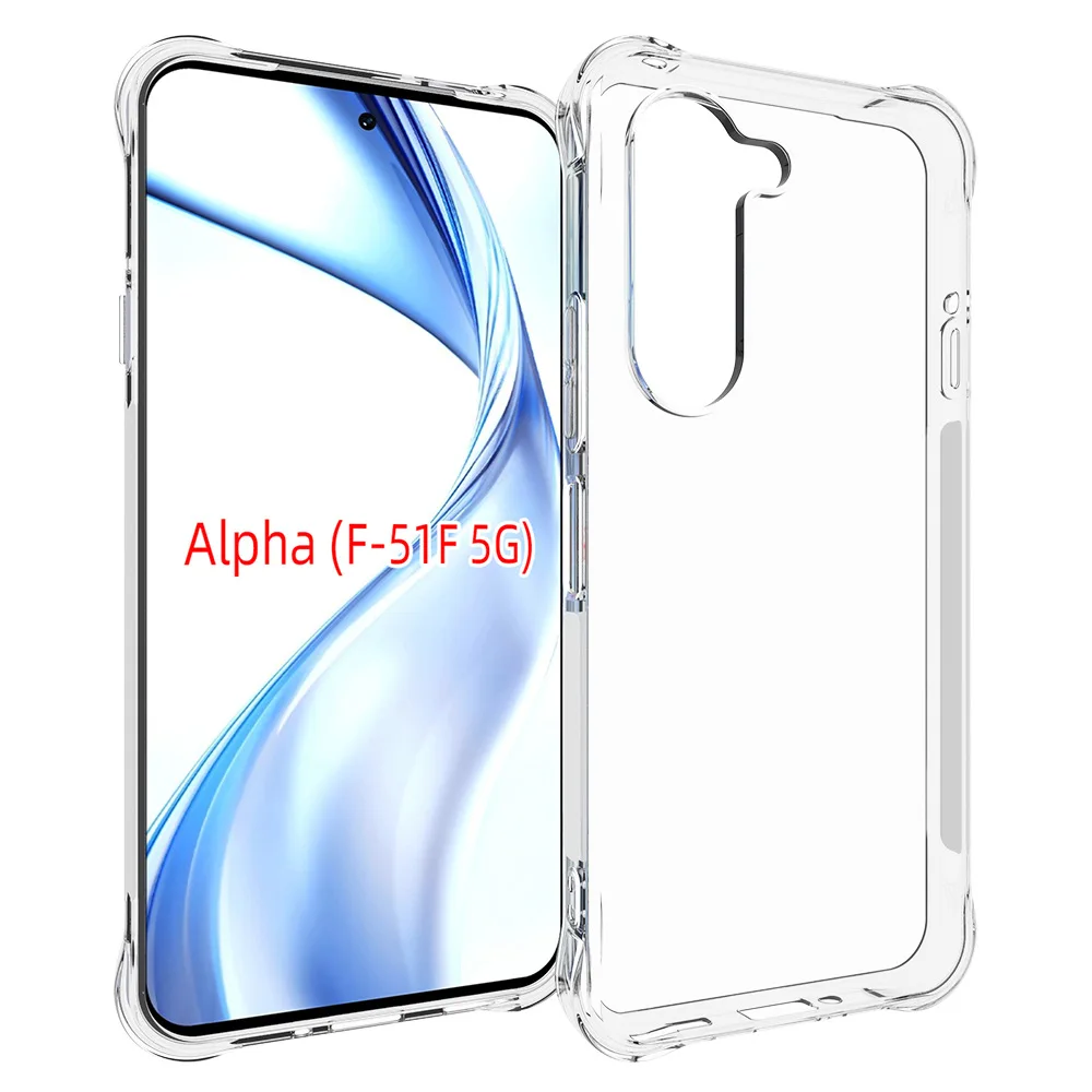 Para Fujitsu Arrows Alpha F-51F funda con cojín de aire a prueba de golpes de silicona TPU funda trasera transparente Airbag para Fujitsu Arrows Alpha 5G