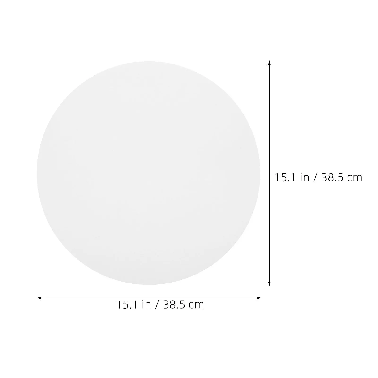 1Mm Thick 15.1 Round Acrylic Ceiling Light Diffuser Sheet Ceiling Light Fixture Cover Soft Glare Free Illumination Replacement