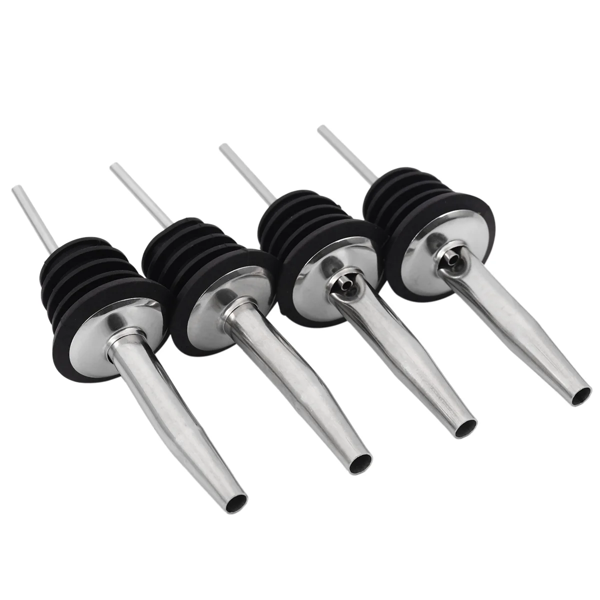 Bec verseur de bouteille de vin en acier inoxydable, bouchon de bouteille de whisky français ou d'huile, bec verseur, distributeur de bouche, barman, 20 pièces